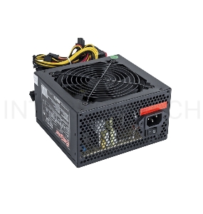 Блок питания 500W Exegate 500NPXE(+PFC), ATX, black, 12cm fan, 24p+4p, 6/8p PCI-E, 4*SATA,3*IDE, FDD + кабель 220V с защитой от выдергивания