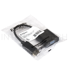 Кабель-переходник Exegate EX284910RUS  DisplayPort-VGA ExeGate EX-DPM-VGAF-0.15 (20M/15F, 0,15м)