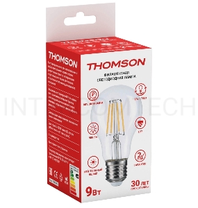 Лампа светодиодная Hiper THOMSON LED FILAMENT A60 9W 900Lm E27 4500K TH-B2062