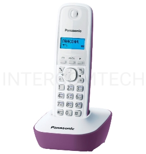 Телефон Panasonic KX-TG1611RUF (сиреневый) {АОН, Caller ID,12 мелодий звонка,подсветка дисплея,поиск трубки}