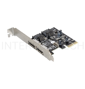 Контроллер ExeGate EXE-501 PCI-E 2.0, SATA3 6Gb/s, 2 int+2 ext (OEM)