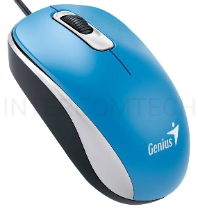 Мышь Genius DX-110 Blue, оптическая, 1200 dpi, 3 кнопки, USB