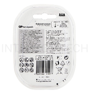 Аккумулятор GP Rechargeable 1000AAAHC4/2 AAA NiMH 1000mAh (6шт) блистер