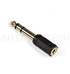 Переходник аудио Exegate EX284949RUS EX-AA-3F6M (6.35mm Jack M/3.5mm Jack F)