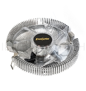 Кулер ExeGate EX286146RUS Wizard EE91-BLUE (Al, LGA775/1150/1151/1155/1156/1200/AM2/AM2+/AM3/AM3+/AM4/FM1/FM2/754/939/940, TDP 75W, Fan 90mm, 2200RPM, Hydro bearing, 3pin, 22db, 215г, голубая подсветка, с термопастой, на защелках, Retail color box)