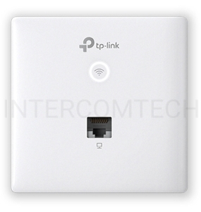 Точка доступа TP-Link Omada AC1200 wireless MU-MIMO Gigabit wall-plate Access Point, 1 Gigabit downlink port, 1 gigabit uplink port, 802.3af/at PoE in, wall plate mounting, support standalone mode and controlled by Omada SDN controller (Software/hardware/