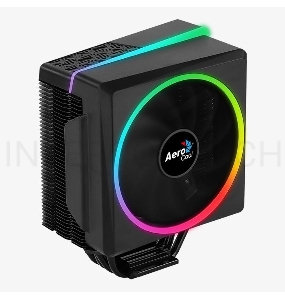 Кулер CPU Aerocool Cylon 4 (универсальный, 145W, 14-26 dB, 800-1800 rpm, 120мм, 4pin, подсветка, медь+алюминий) RTL