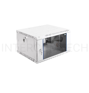 Шкаф телекоммуникационный настенный разборный 6U (600 x 650) дверь стекло