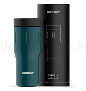Термокружка Bobber Tumbler-470 0.47л. темно-бирюзовый тубус (TUMBLER-470/TEAL)