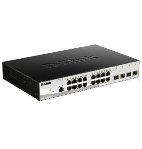 Управляемый коммутатор 2 уровня с 16 портами D-Link DGS-1210-20/ME/B1A 10/100/1000Base-T и 4 портами 1000Base-X SFP