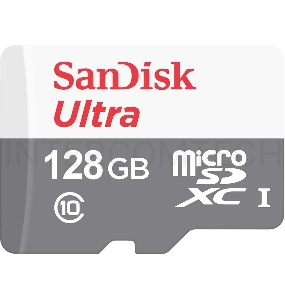 Флеш карта microSD 128GB SanDisk microSDXC Class 10 Ultra UHS-I 100MB/s