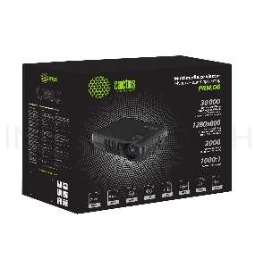 Проектор Cactus CS-PRM.06B.WVGA LCD 2000Lm (1280x800) 1000:1 ресурс лампы:30000часов 2xUSB typeA 2xHDMI 3кг