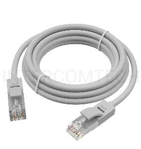 Патч-корд GCR прямой 14.0m UTP кат.5e, серый, позолоченные контакты, 24 AWG, литой, ethernet high speed 1 Гбит/с, RJ45, T568B, GCR-51517