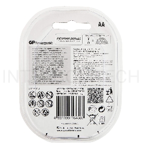Аккумулятор GP Rechargeable 2700AAHC4/2 AA NiMH 2700mAh (6шт) блистер