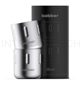 Набор термопосуды Bobber Shot-100 0.1л. серебристый тубус (SHOT-100/MATTE)