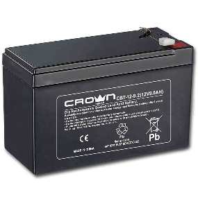 Батарея  CROWN CBT-12-9.2 (12V 9.2Ah) F2 срок службы 5 лет