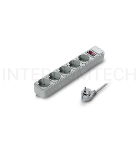 Сетевой фильтр ExeGate EX221186RUS SP-5-3G (5 розеток, 3м, евровилка, серый)