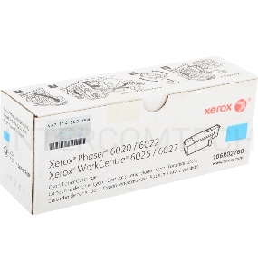 Тонер-картридж XEROX 106R02760 голубой для Phaser 6020/22/WC 6025/27 (1000 стр.)(Channels)