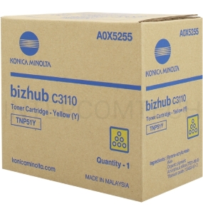 Тонер-картридж Konica-Minolta bizhub C3110 желтый TNP-51Y