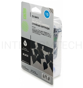 Картридж струйный Cactus CS-C6615 черный для №15 HP DJ 810c/816c/825c/840c/843c/845c (42ml)