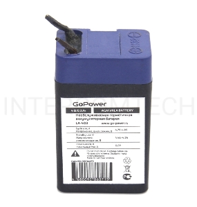 Аккумулятор свинцово-кислотный GoPower LA-403 4V 0.3Ah (1/200)