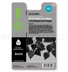 Картридж струйный Cactus CS-51645 черный для №45 HP 710c/720c/722c/815c/820cXi/850c (42ml)