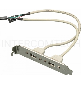 Адаптер Noname USB Bracket 2xUSB2.0 Bulk