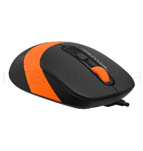 Мышь A4 Fstyler FM10 черный/оранжевый оптическая (1600dpi) USB (4but)