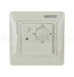 Терморегулятор механическийRX-308G (бежевый) (совместим с Schneider серии Glossa) REXANT