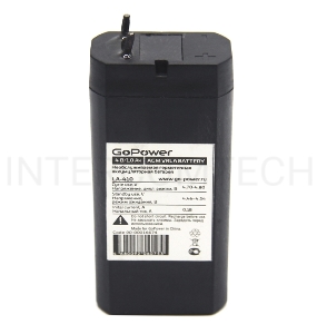 Аккумулятор свинцово-кислотный GoPower LA-410 4V 1.0Ah (1/200)