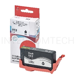 Струйный картридж Sakura 3YL80AE (№912 Black) для HP, черный, 18 мл., 300 к.