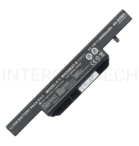 Аккумуляторная батарея для ноутбука DNS Clevo W650 11.1V 4400mAh W650BAT-6 черная