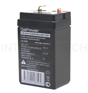Аккумулятор свинцово-кислотный GoPower LA-430 4V 3Ah (1/20)