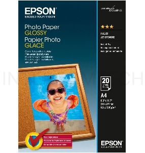 Фотобумага EPSON C13S042538 Photo Paper Glossy A4, 20 листов