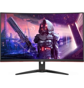 Монитор AOC 31.5'' 16:9 2560х1440(WQHD) VA, Curved, nonGLARE, 300cd/m2, H178°/V178°, 3000:1, 80M:1, 16.7M, 1ms, VGA, 2xHDMI, DP, Height adj, Pivot, Tilt, Swivel, 3Y, Black