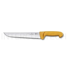 Нож кухонный Victorinox Swibo (5.8431.29) стальной разделочный для мяса лезв.290мм прямая заточка желтый