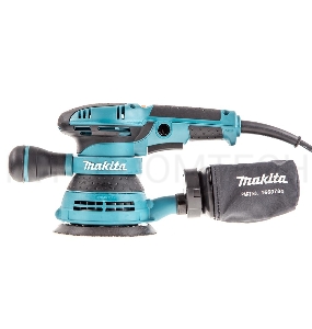 Шлифовальная машина Makita BO5041 ЭШМ,{300Вт,ф125мм,4000-12000об\м,ампл-2.8мм,1.4кг,кор,п\сборник,доп.рукоятка}