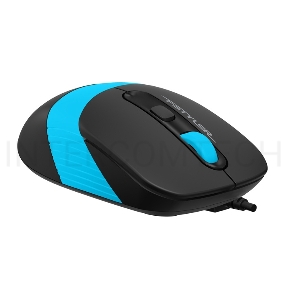 Мышь A4Tech Fstyler FM10 черный/синий оптическая (1600dpi) USB (4but)