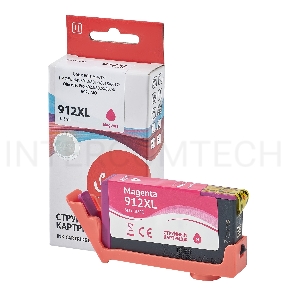 Струйный картридж Sakura 3YL82AE (№912XL Magenta) для HP, пурпурный, 10,5 мл., 825 к.