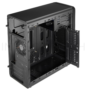 Корпус Aerocool Qs-182 черный без БП mATX 2x120mm 2xUSB2.0 1xUSB3.0 audio