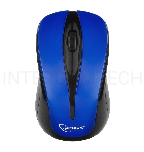 Мышь Gembird MUSW-325-B Blue USB {Мышь беспров., 2кн.+колесо-кнопка, 2.4ГГц, 1000 dpi}