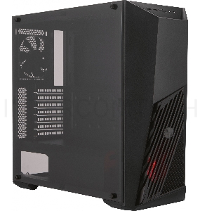 Корпус без БП Cooler Master MasterBox K501L, 1xUSB3.0, 1xUSB2.0, 1x120 Fan,  1x120 Red Led Fan, w/o PSU, Black, ATX