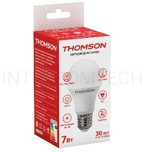 Лампа светодиодная Hiper THOMSON LED A60 7W 660Lm E27 4000K TH-B2002