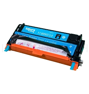 Картридж SAKURA 113R00723 для Xerox P6180, синий, 6000 к.