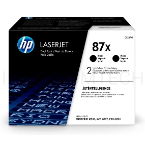 Тонер-картридж двойная упаковка HP 87X (CF287XF/CF287XD) черный для LJ M506/M501/M5272*18 000 стр.)