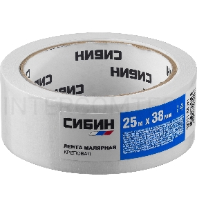 Малярная лента, креповая, 38мм х 25м, CИБИН