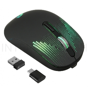 Мышь Oklick 636LWC черный оптическая (2400dpi) беспроводная USB (6but)