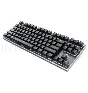 Клавиатура беспр. механ. Gembird KBW-G540L, BT 5.0/2,4 ГГц/USB, мет, переключатели Outemu Blue, 87 клавиши, белая подсветка