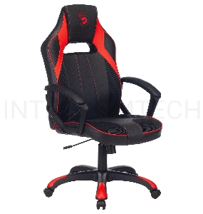 Кресло игровое A4Tech Bloody GC-140 черный/красный эко.кожа/ткань крестовина