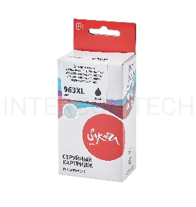 Струйный картридж Sakura 3JA30AE (№963XL Black) для HP, черный, 58 мл., 2000 к.